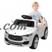 Costway 6V Licensed Maserati Kids Ride On Car RC Remote Control Opening Doors MP3 Swing White   